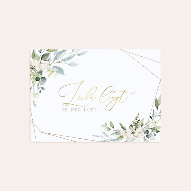 Ballonkarten Hochzeit - Tender Florals