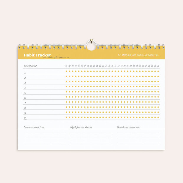 Achtsamkeitskalender - Neue Routine