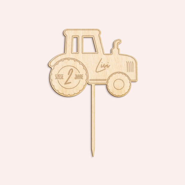 Kindergeburtstag Auf dem Bauernhof - Holz-Cake Topper “Auf dem Bauernhof”