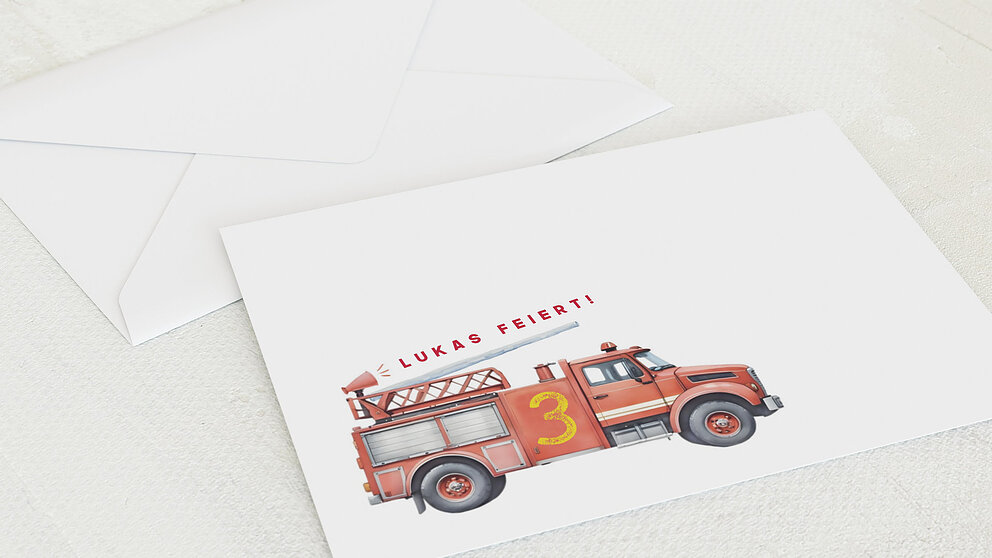 Briefumschlag “Feuerwehr Tatütata” Umschlag 175x125 mm