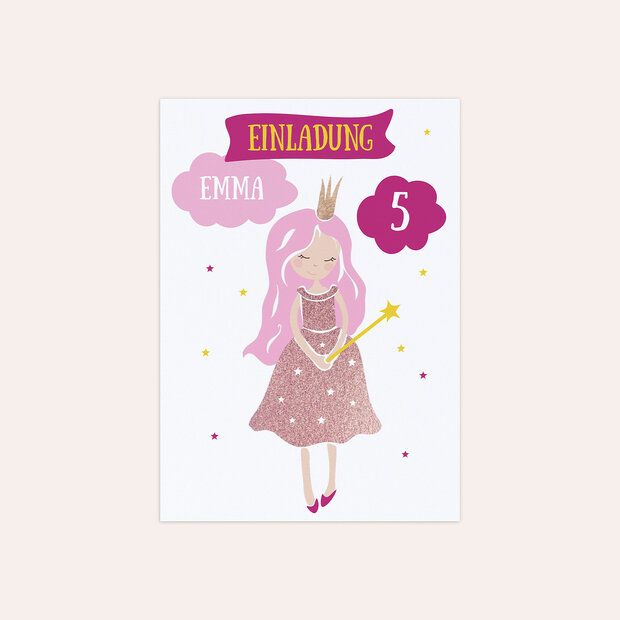 Kindergeburtstag Einladungskarten - Elfenkönigin