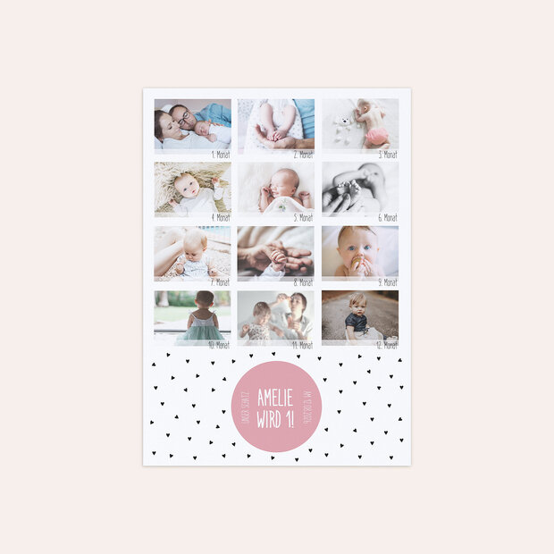 Kindergeburtstag Einladungskarten - My first year