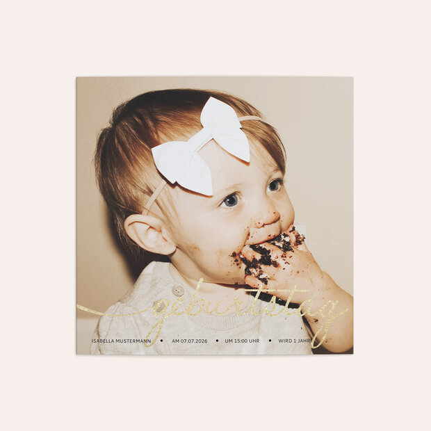 Kindergeburtstag Einladungskarten - Little One