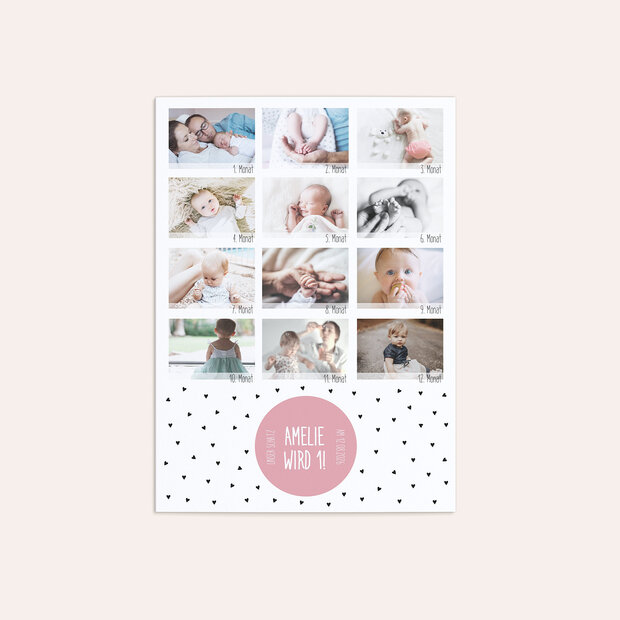 Kindergeburtstag Einladungskarten - My first year