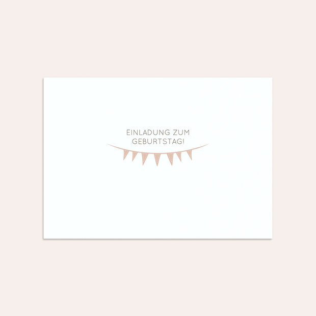 Kindergeburtstag Briefumschläge - Freudige Fähnchen