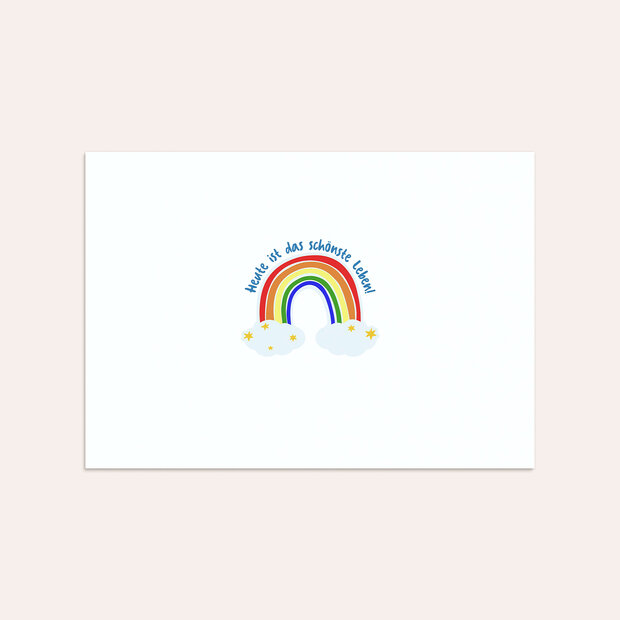 Kindergeburtstag Briefumschläge - Regenbogenparty