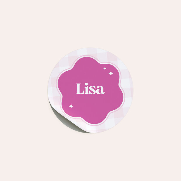 Kindergeburtstag Sticker - Glitzerträume