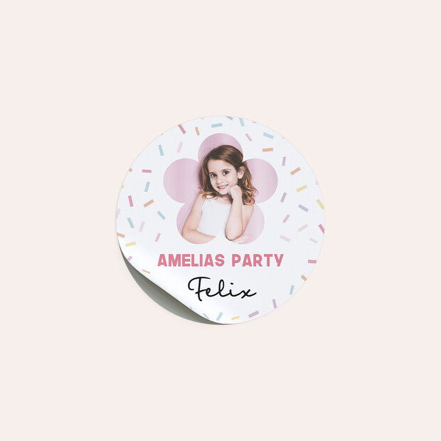 Kindergeburtstag Sticker - So alt bin ich