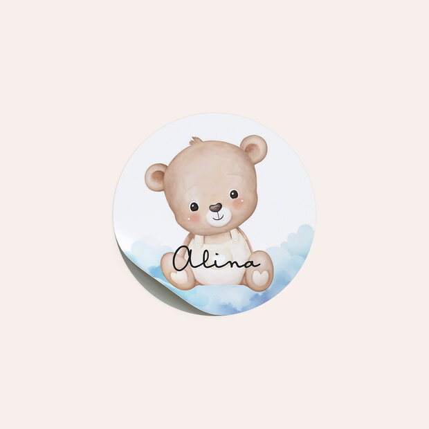 Kindergeburtstag Sticker - Magischer Teddybär