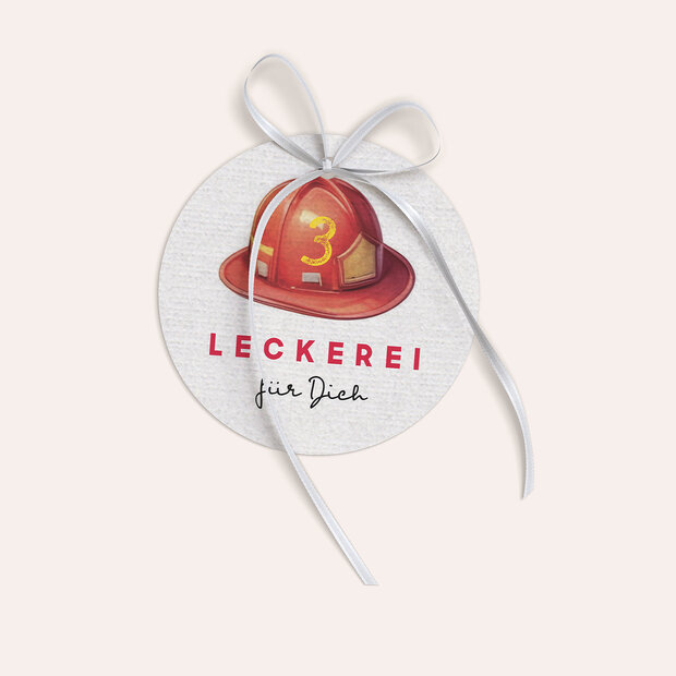 Kindergeburtstag Geschenkanhänger - Feuerwehr Tatütata