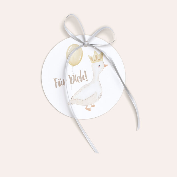 Kindergeburtstag Geschenkanhänger - Gans klein x froehlicheszuhause