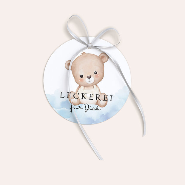 Kindergeburtstag Geschenkanhänger - Magischer Teddybär