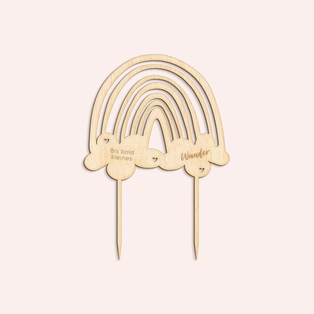 Babyparty Cake Topper - Regenbogen Zauber
