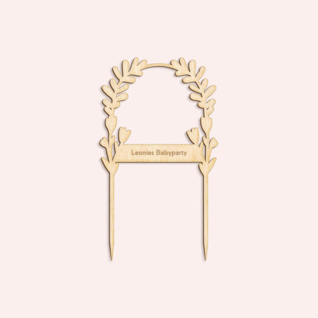 Babyparty Cake Topper - Blumensinfonie