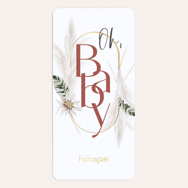 Babyparty Boho Moho - Foto-Tischspiel „Boho Moho”