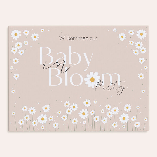 Babyparty Gänseblümchen-Tanz - Willkommensschild „Gänseblümchen-Tanz”