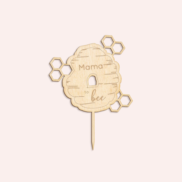 Babyparty BeeBee - Holz-Cake Topper „BeeBee”