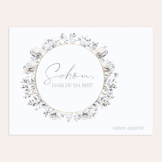 Verlobungsfeier Tisch-Sets - Winter Blossom