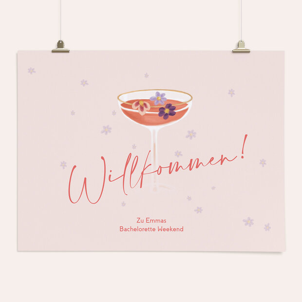 JGA Willkommensschilder - Cocktail Affairs