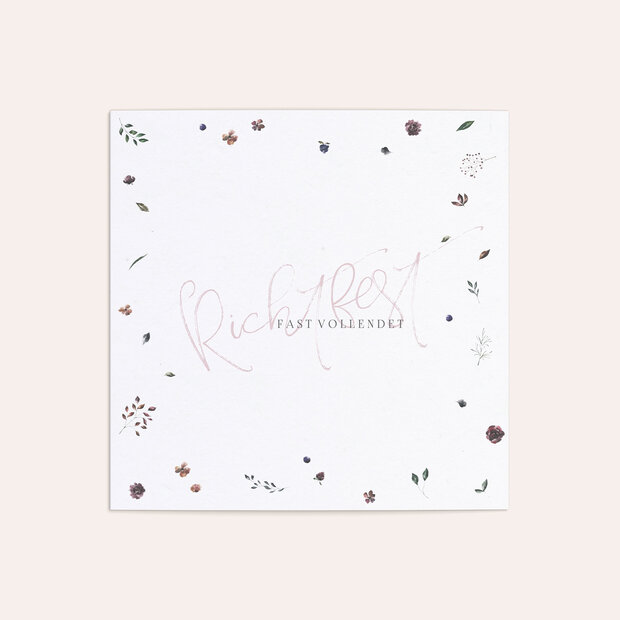 Richtfest - Floras Gruß