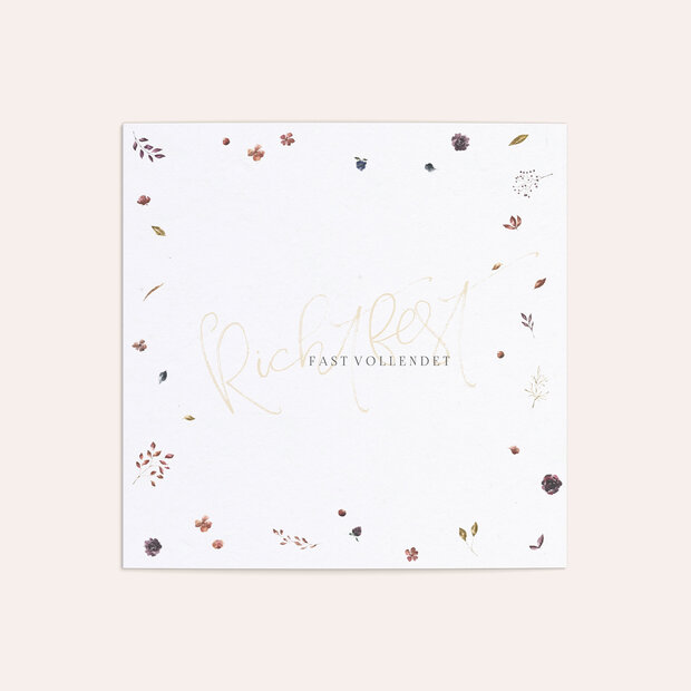 Richtfest - Floras Gruß