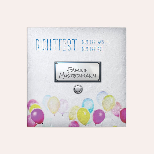 Richtfest - Klingelschild