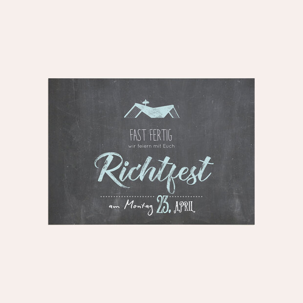 Richtfest - Ankündigung