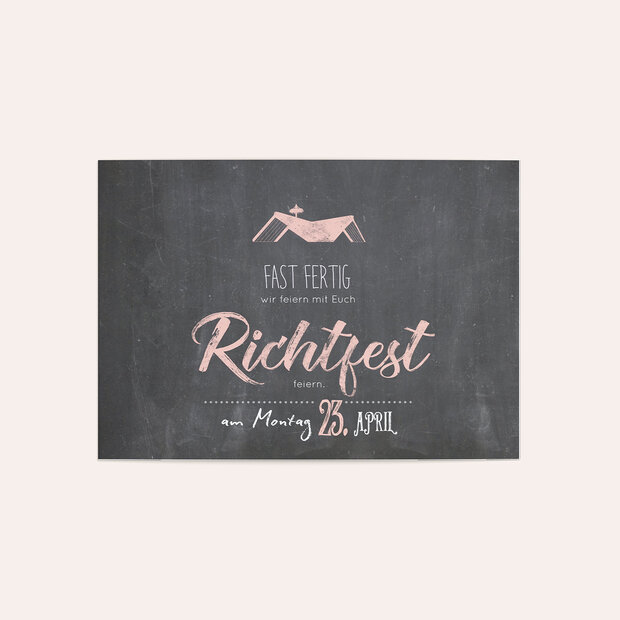 Richtfest - Ankündigung