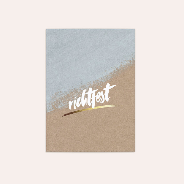 Richtfest - Erster Anstrich