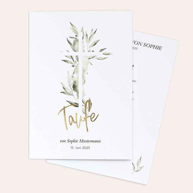 Kirchenhefte Taufe - Ölzweig