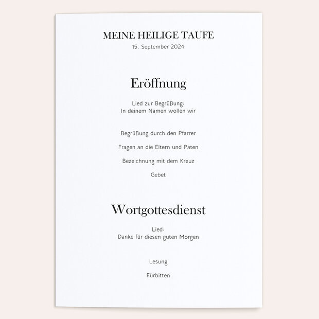 Einlegeblätter Taufe - Füßlein
