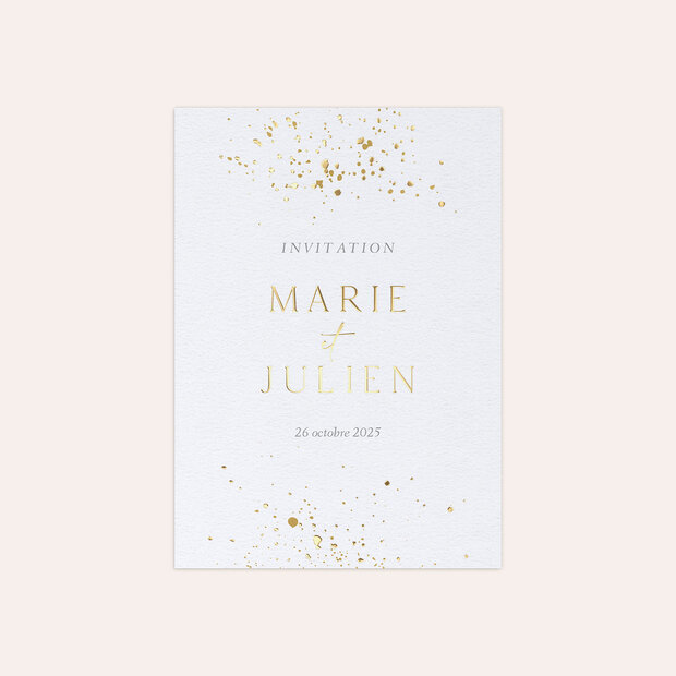 Invitation mariage - Pluie d'étoiles