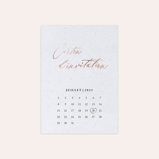 Invitation mariage - Message d'amour