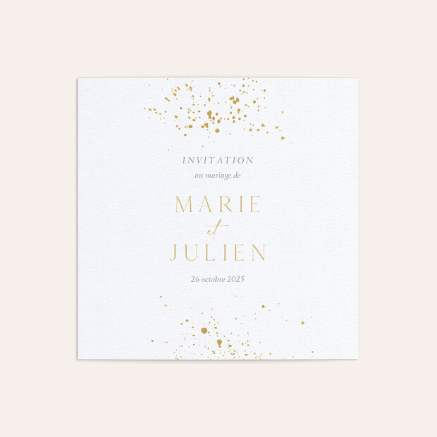Invitation mariage - Pluie d'étoiles