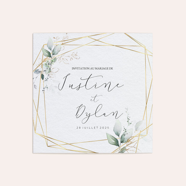 Invitation mariage - Bouquet de rêve