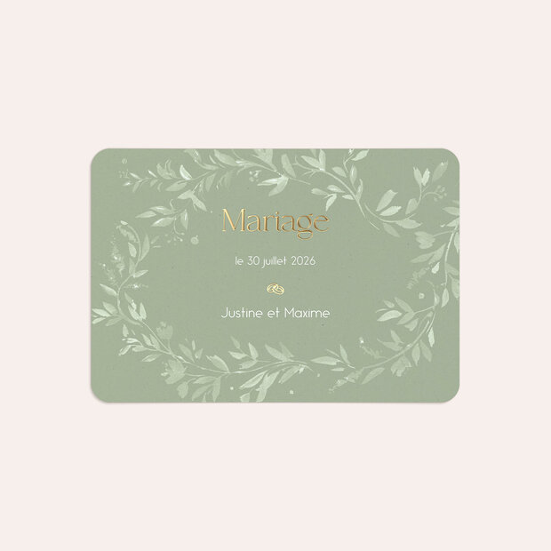 Invitation mariage - Écrin de verdure