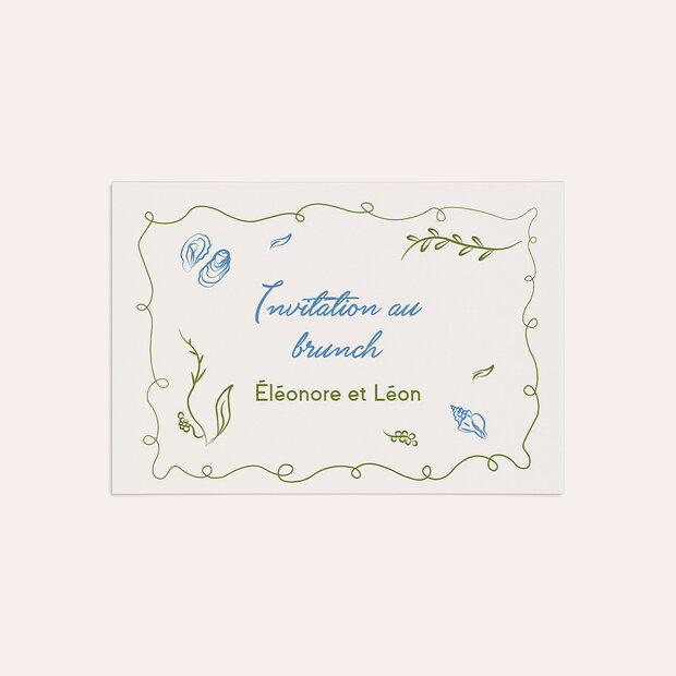 Invitation mariage - Brise méditerranéenne