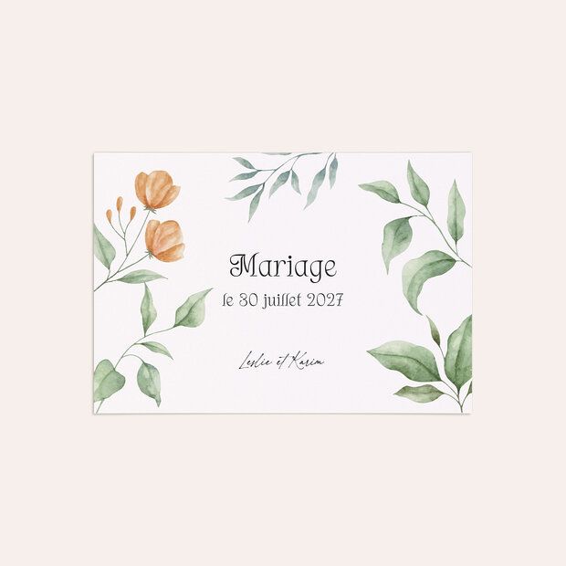 Invitation mariage - Nostalgie florale