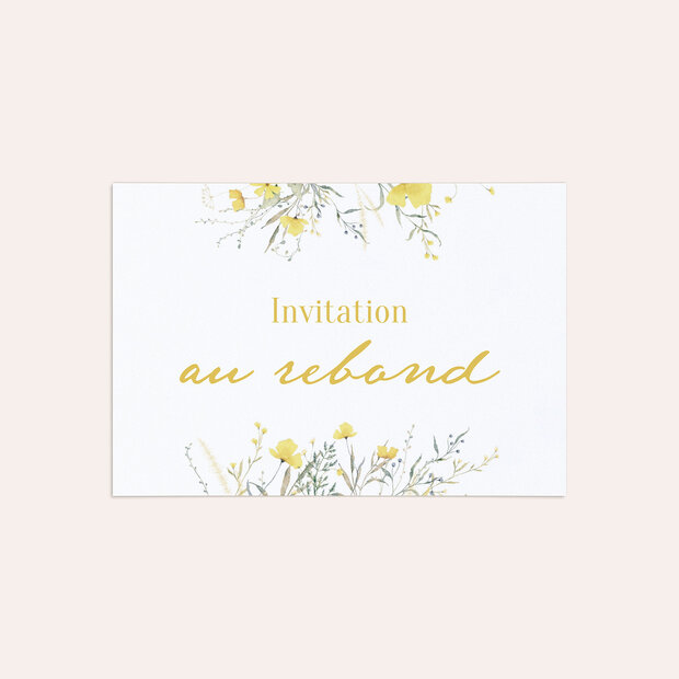 Invitation mariage - Ambiance printanière