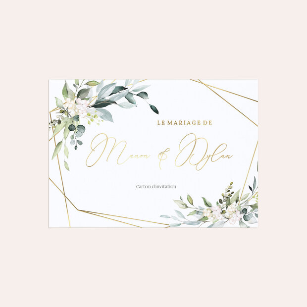 Invitation mariage - Floraux tendres