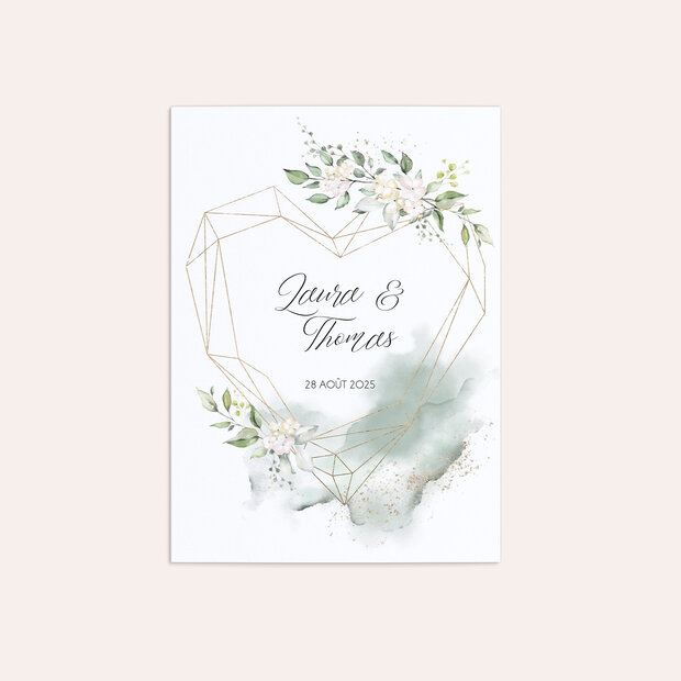 Invitation mariage - Élégance chaleureuse
