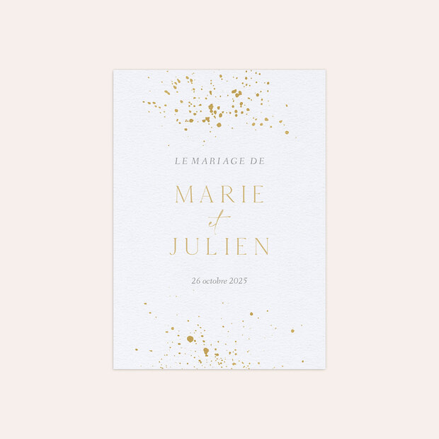 Faire-part mariage - Pluie d'étoiles