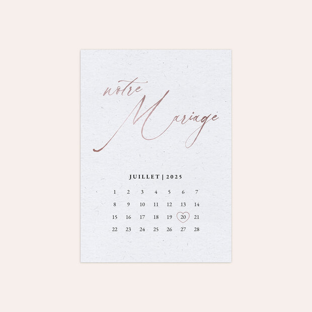 Faire-part mariage - Message d'amour