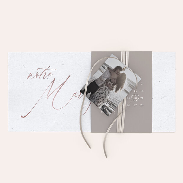 Faire-part mariage - Message d'amour