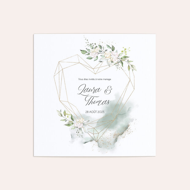 Faire-part mariage - Élégance chaleureuse