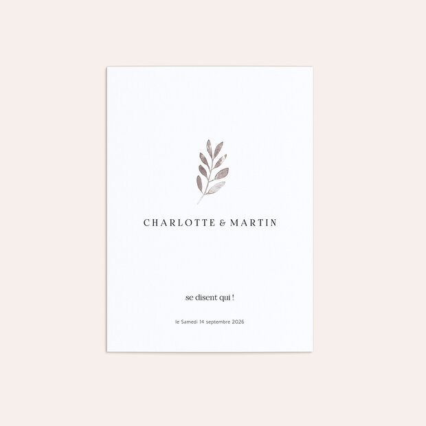 Faire-part mariage - Élégance pure