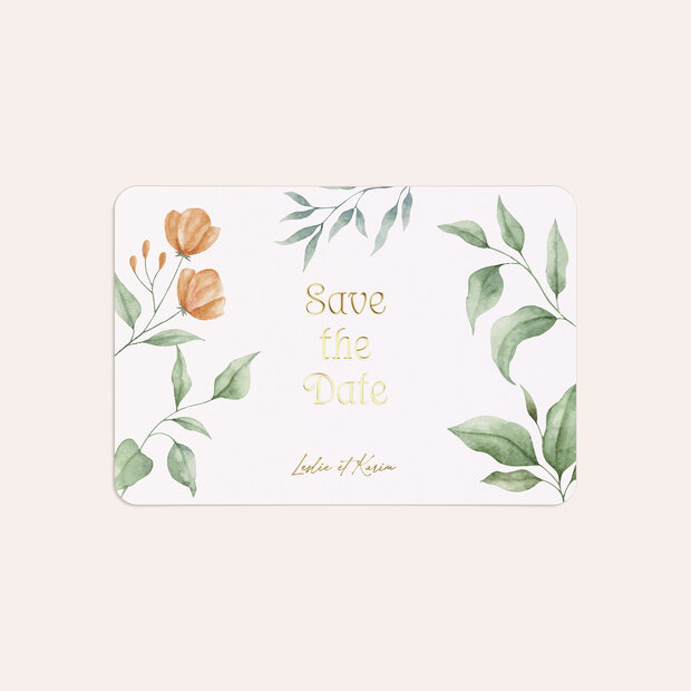 Save The Date mariage - Nostalgie florale