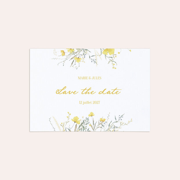 Save The Date mariage - Ambiance printanière