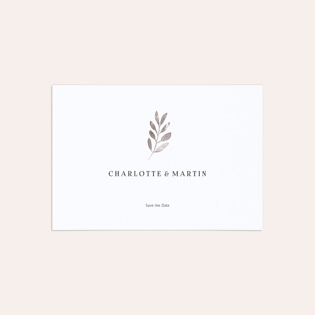 Save The Date mariage - Élégance pure