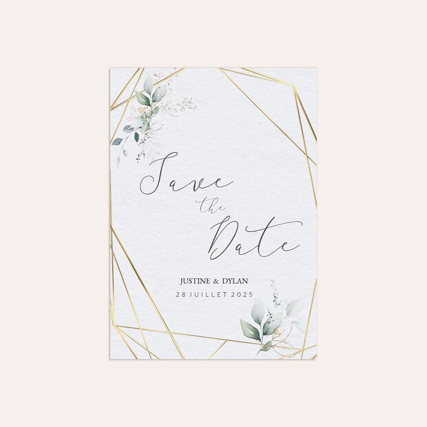 Save The Date mariage - Bouquet de rêve